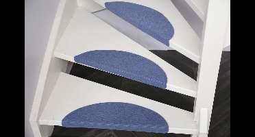 Trapmatten Tripoli- 15 stuks-Blauw-56x16x4 cm