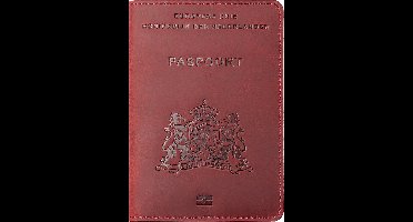 YONO Paspoort Hoesje NL - Paspoorthouder Leer - Houder - Cover - Mapje - Rood