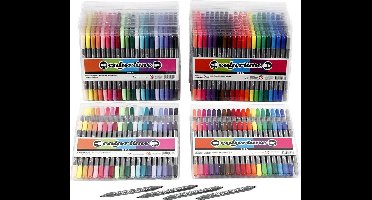 Colortime dubbelstift, lijndikte: 2,3+3,6 mm, standaardkleuren, extra kleuren, 24x20stuks