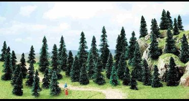 Busch - 50 Stecktannen H0 (Bu6497) - modelbouwsets, hobbybouwspeelgoed voor kinderen, modelverf en accessoires