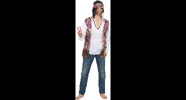 Vegaoo - Klassiek hippie vestje voor heren