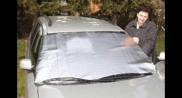 HP Autozubehör Voorruitfolie Aluminiumcoating, Diefstalbescherming (b x h) 150 cm x 80 cm Auto Zilver