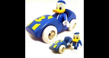 BRIO Donald Duck auto - Racewagen speelgoed voor houten treinrails - 8.5 cm