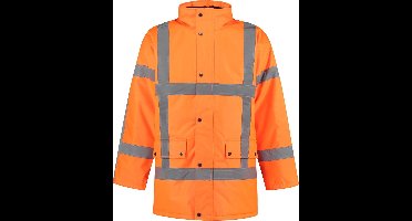 EM Traffic Parka High Visibility RWS Fluor Oranje - maat 5XL
