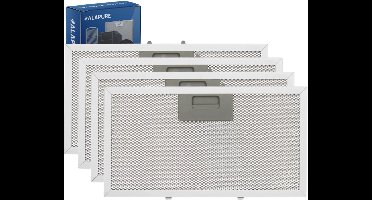 4x Metaalfilter voor Klarstein 10034874 / Paolo 72 309x168mm