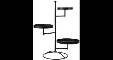 REK 3 TRAYS ZWART 47X32XH69CM METAAL