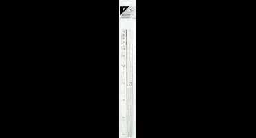 Kangaro liniaal - 30cm - aluminium - met rubber inleg - K-760030