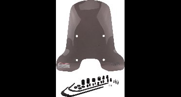 Windscherm Smoke | Vespa Sprint (73cm)Hoog getint windscherm compleet met zwarte montageset | Vespa Sprint