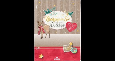 Moses Briefpapier Kerst A5 Bruin/goud 66-delig