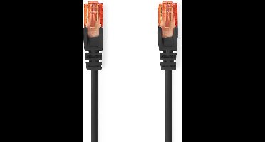 Nedis CAT6 Netwerkkabel - RJ45 Male - RJ45 Male - U/UTP - 15.0 m - Rond - PVC - Zwart - Envelop