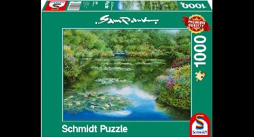 Schmidt Puzzle Puzzel Waterlely Vijver 37 Cm Karton 1000 Stukjes