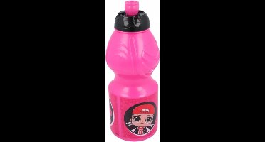 L.o.L Surprise! Drinkfles - Waterfles -400 ml Roze/zwart