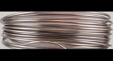 Vaessen Creative Aluminium Draad - 1mm - ±235m - 500g - Mistig roze