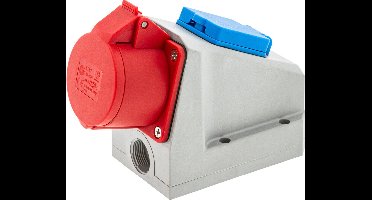 Wandcontactdoos combi - 5-Pen - 230/400V - 16A - CE keuring - Fluxon