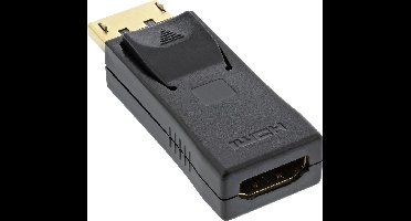 InLine DisplayPort/HDMI DisplayPort male Zwart