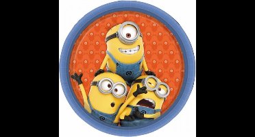 Minions feest bordjes - 16x - Dia 23 cm - Karton - Kinderverjaardag tafel servies