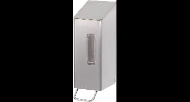 SanTRAL® Classic NSU 5 E/S Steel Touch (ST), dispenser voor vloeibare zepen en desinfectiemiddelen, 600 ml, gepolijst roestvrij staal, met anti-vingerafdrukcoating, uitneembaar navulreservoir met kunststof pomp, gemiddelde doseerhoeveelheid ca 1,5 ml