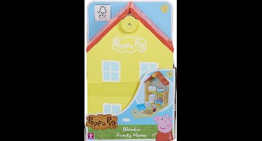 Peppa Pig Houten poppenhuis - Inclusief Peppa figuur en meubels - Duurzaam
