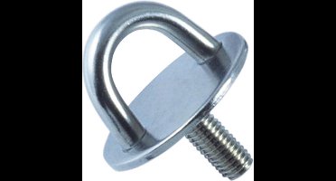 Oogplaat rond met draadeind 33 mm RVS-304