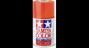 Tamiya Hobbyverf Acrylverf - PS-20 Fluoriserend Rood voor Lexan/Polycarbonaat – Glans – Acrylspray – Verf spuitbus - 100 ml