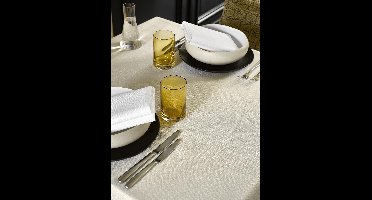 De Witte Lietaer Tafellaken Gibson rond 170 beige