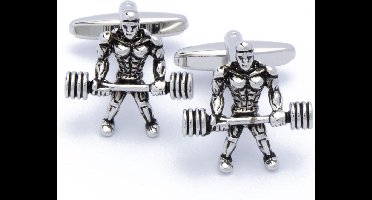 Manchetknopen - Fitness Bodybuilder Gewichten