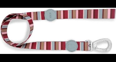 Morso - Hondenriem - Gerecycled - Skyline Rood/Roze - M - 120X1,5 cm