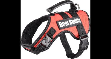 Flamingo Uranus - Harnas Honden - Harnas Best Buddy Uranus Rood M 60-80cm 38mm - 1st - 122705 - 1st