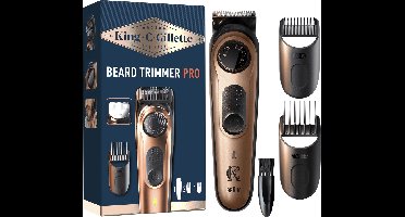 King C. Gillette Baardtrimmer PRO voor mannen - met precisiedraaiknop voor 40 lengte-instellingen