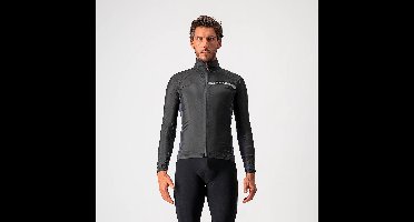 Castelli Windstopper jacket Heren Zwart Grijs - SQUADRA STRETCH JACKET LIGHT BLACK DARK GRAY - XL