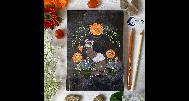 Fret Journal A5 Hardcover Notitieboek - Fret Krachtdier Totem Animal - Animal Spirits - Ferret Lover Gift - Huisdieren Journal Blanco Pagina's