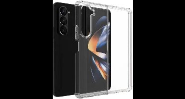 Hoesje voor Samsung Galaxy Z FOLD 5 backcover Shockproof siliconen Transparant