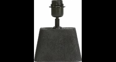 Light & Living Tafellamp Kardan Mangohout, 21cm hoog - Zwart (excl. kap)