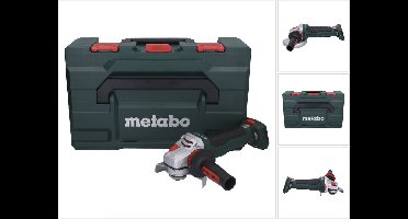 Metabo WPBA 18 LTX BL 15-125 Quick DS accu haakse slijper 18 V 125 mm borstelloos + metaBOX ( 601734840 ) - zonder accu, zonder lader