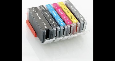 ABC huismerk Set 6x inkt cartridge geschikt voor Canon PGI-530 CLI-531 Pixma TS8750 TS8751