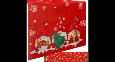 Ruhhy Feestelijke Tafelloper 180x40cm: Stijlvolle Kersttafeldecoratie