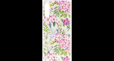 Shop4 - Geschikt voor Samsung Galaxy A50 Hoesje - Zachte Back Case Bloemen Gekleurd