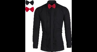 Allthemen Solid Revers Herenoverhemd - Reliëfdruk - XL