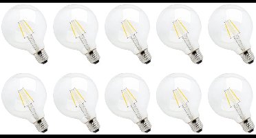 Spectrum Dimbare LED Lamp E27 4W - 230V - 380 Lumen - 2700K Warm Wit - Gezellig Licht - Dimbaar - Energiezuinig - 10 stuks