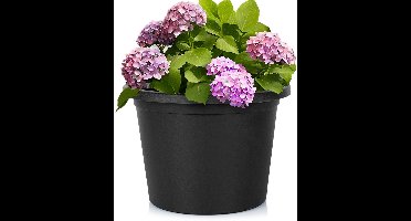 Bloempot voor De Tuin Plastic Zwart Rond 34 cm - Plantenpot - Plantenpot
