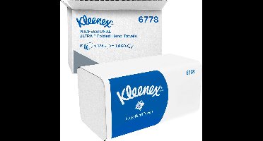 Handdoek kleenex ultra 2laags 215x318mm wit 6778