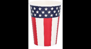 Boland - Set 10 papieren bekertjes USA - Landen - Landen