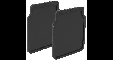 Spatlappen voor Aanhanger of Caravan - Bescherming - 1 stuk - Zwart - Rubber - 23x20x0,7 cm