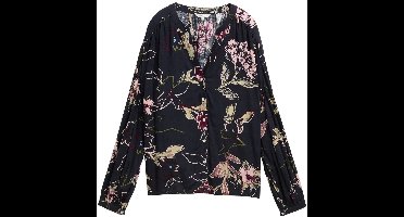 Tom Tailor - Losvallende blouse met patroon - Maat 38 - big flower design