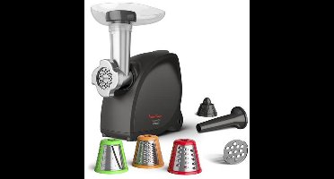 Moulinex ME472832 vleesmolen 2000 W Zwart, Roestvrijstaal