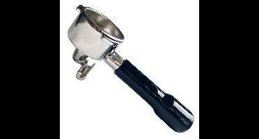 Portafilter 51mm met dubbele uitloop - De'Longhi Dedica - SMEG / Gastroback - RVS - Barista - Piston espressomachine - Koffiemachine - Coffee / Koffie - Zwart