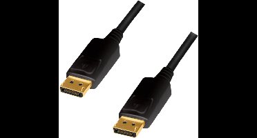 LogiLink DisplayPort AV Aansluitkabel [1x DisplayPort - 1x DisplayPort] 5 m Zwart