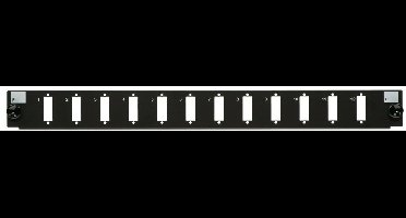 Danicom Front LC/SC 12 poorts zwart quad/duplex geschikt voor universele glasvezel lade