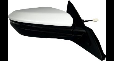 BILMAX Rechter Buitenspiegel Vervanging voor Honda Civic 2016-2021 – Elektrisch Verstelbaar, Verwarmd, Elektrisch Inklapbaar, Richtingaanwijzer, Gegrond Wit, 8 PIN