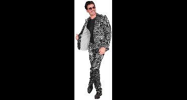 Foute Glamour Zebra Zilver - Man